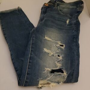American Eagle Outfitters Super Stretch Hi Rise Blue Jeggings Size 2
